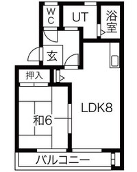 飾磨駅 徒歩13分 2階の物件間取画像